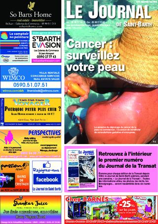 Journal de Saint-Barth N°1278 du 09/05/2018