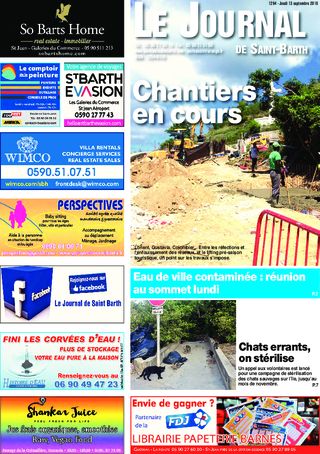 Journal de Saint-Barth N°1294 du 13/09/2018