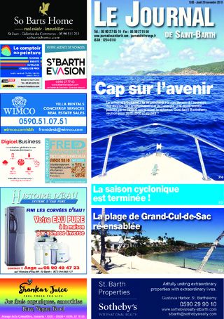 Journal de Saint-Barth N°1305 du 29/11/2018