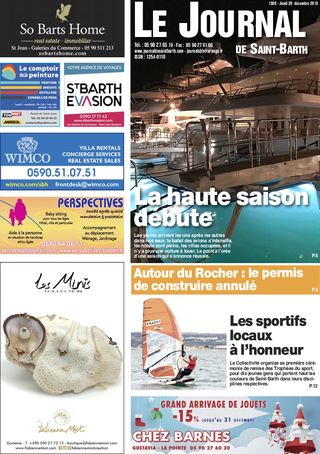 Journal de Saint-Barth N°1308 du 20/12/2018