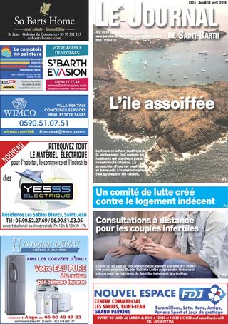 Journal de Saint-Barth N°1324 du 18/04/2019