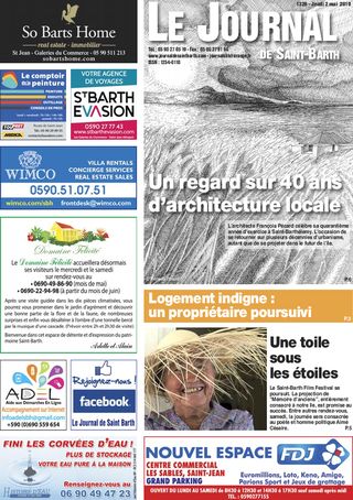 Journal de Saint-Barth N°1326 du 02/05/2019