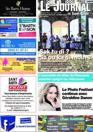 Journal de Saint-Barth N°1336 du 25/07/2019