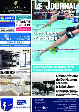 Journal de Saint-Barth N°1341 du 12/09/2019