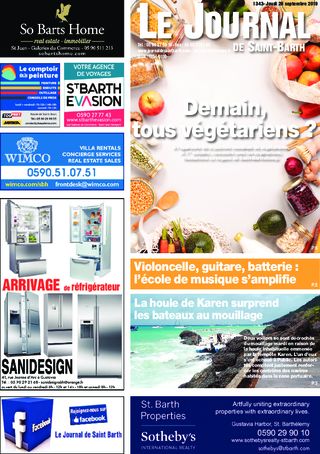 Journal de Saint-Barth N°1343 du 26/09/2019