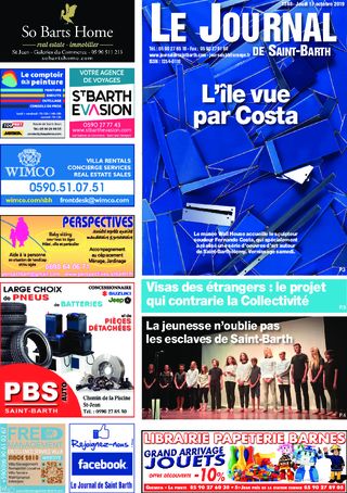 Journal de Saint-Barth N°1346 du 17/10/2019