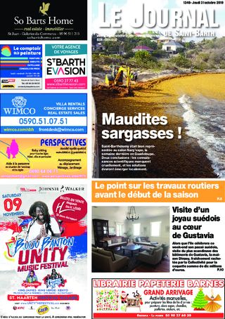 Journal de Saint-Barth N°1348 du 31/10/2019