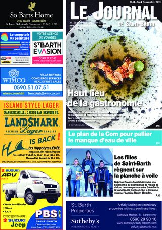 Journal de Saint-Barth N°1349 du 07/11/2019