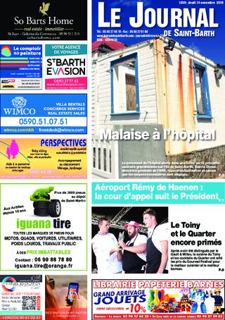 Journal de Saint-Barth N°1350 du 14/11/2019