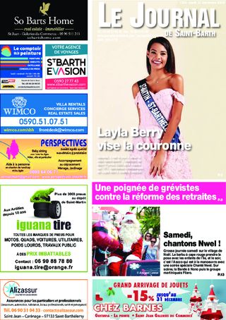 Journal de Saint-Barth N°1354 du 12/12/2019