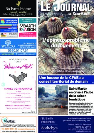 Journal de Saint-Barth N°1355 du 19/12/2019