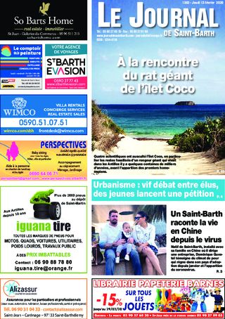 Journal de Saint-Barth N°1362 du 13/02/2020