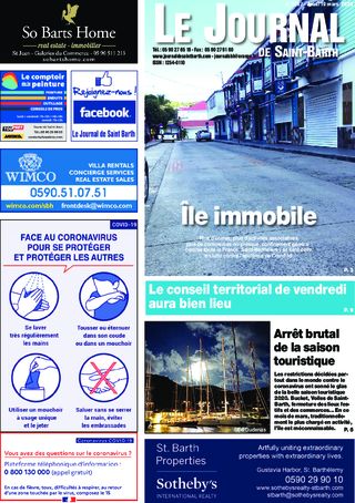 Journal de Saint-Barth N°1367 du 19/03/2020