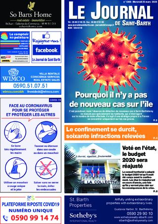 Journal de Saint-Barth N°1368 du 25/03/2020