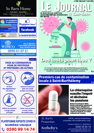 Journal de Saint-Barth N°1369 du 01/04/2020