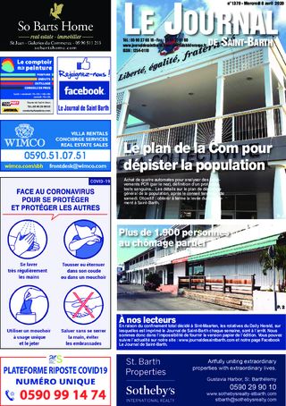 Journal de Saint-Barth N°1370 du 08/04/2020