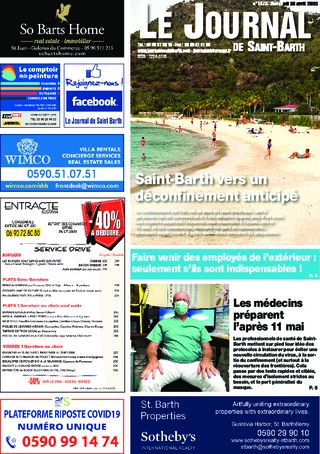 Journal de Saint-Barth N°1373 du 29/04/2020