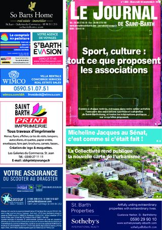 Journal de Saint-Barth N°1389 du 16/09/2020