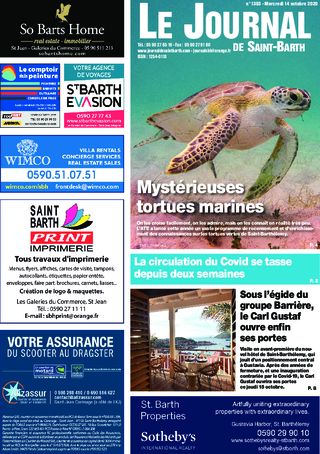 Journal de Saint-Barth N°1393 du 14/10/2020