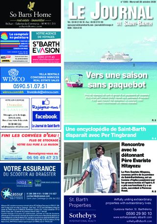 Journal de Saint-Barth N°1395 du 28/10/2020