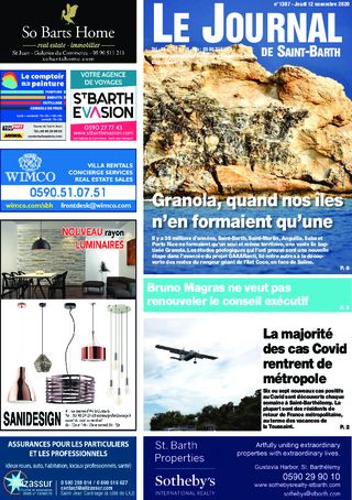 Journal de Saint-Barth N°1397 du 12/11/2020