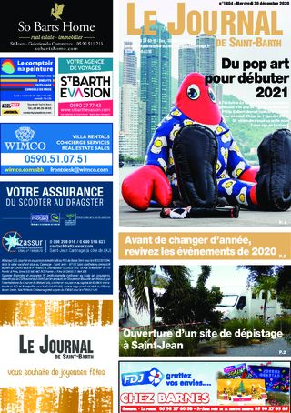 Journal de Saint-Barth N°1404 du 30/12/2020