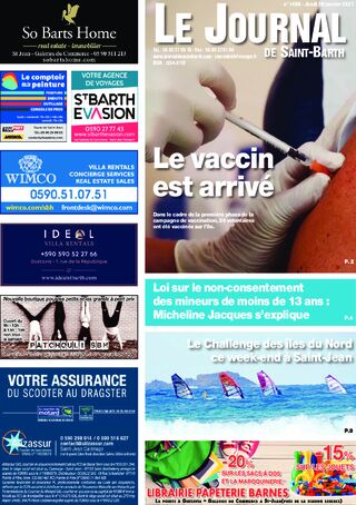 Journal de Saint-Barth N°1408 du 28/01/2021