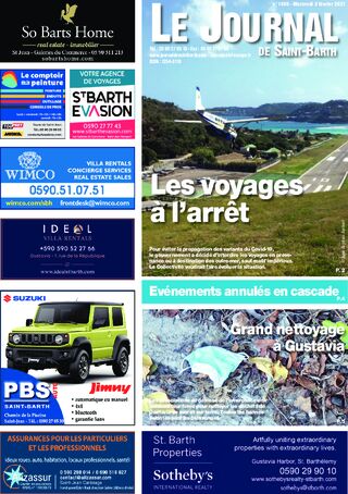 Journal de Saint-Barth N°1409 du 03/02/2021