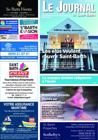 Journal de Saint-Barth N°1412 du 25/02/2021