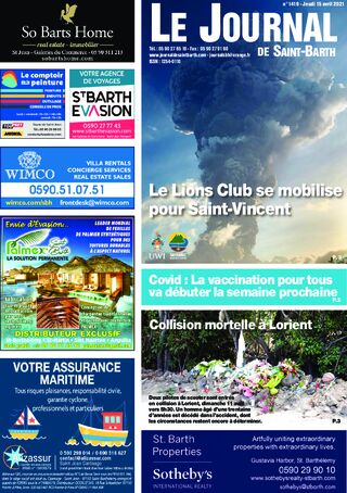 Journal de Saint-Barth N°1419 du 15/04/2021