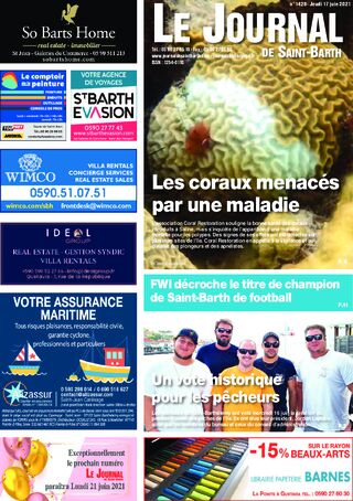 Journal de Saint-Barth N°1428 du 17/06/2021