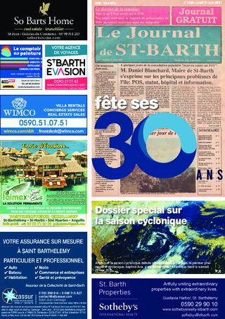 Journal de Saint-Barth N°1429 du 21/06/2021