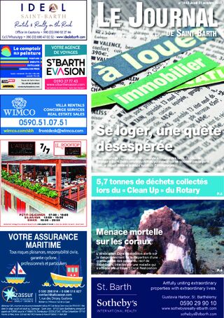 Journal de Saint-Barth N°1443 du 21/10/2021