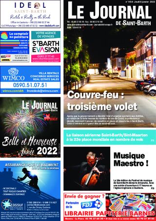 Journal de Saint-Barth N°1454 du 06/01/2022
