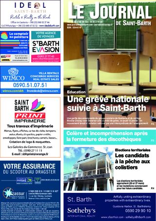 Journal de Saint-Barth N°1455 du 13/01/2022