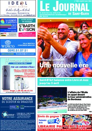 Journal de Saint-Barth N°1466 du 31/03/2022