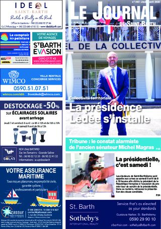 Journal de Saint-Barth N°1467 du 07/04/2022