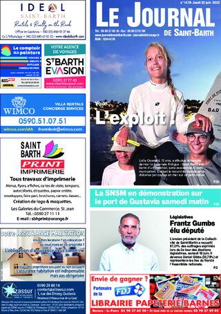 Journal de Saint-Barth N°1478 du 23/06/2022