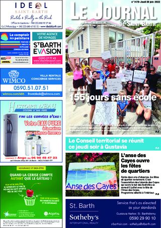 Journal de Saint-Barth N°1479 du 30/06/2022