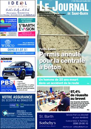 Journal de Saint-Barth N°1481 du 13/07/2022