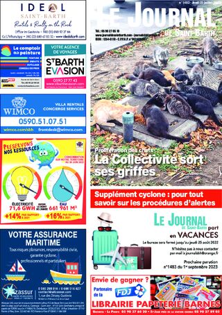 Journal de Saint-Barth N°1482 du 21/07/2022