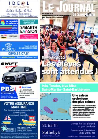 Journal de Saint-Barth N°1483 du 01/09/2022