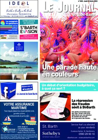 Journal de Saint-Barth N°1508 du 23/02/2023