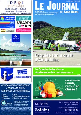 Journal de Saint-Barth N°1530 du 31/08/2023