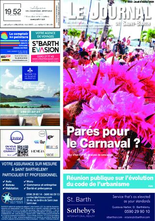 Journal de Saint-Barth N°1553 du 08/02/2024