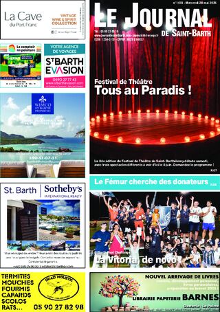 Festival de Théâtre / St Barth Foot Challenge / Le Fémur cherche des donateurs - 1618 du 28/05/2025
