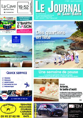 Journal de Saint-Barth N°1627 du 14/08/2025