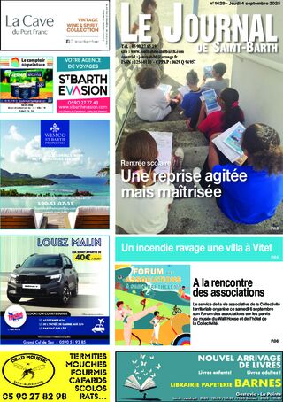 Journal de Saint-Barth N°1629 du 04/09/2025