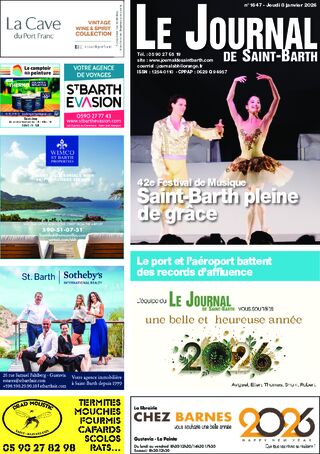 Journal de Saint-Barth N°1647 du 08/01/2026