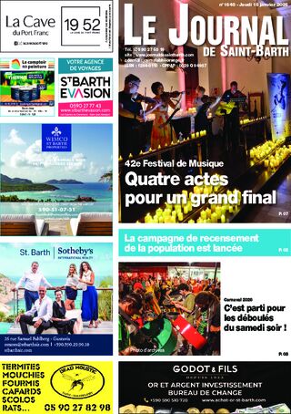 Journal de Saint-Barth N°1648 du 15/01/2026